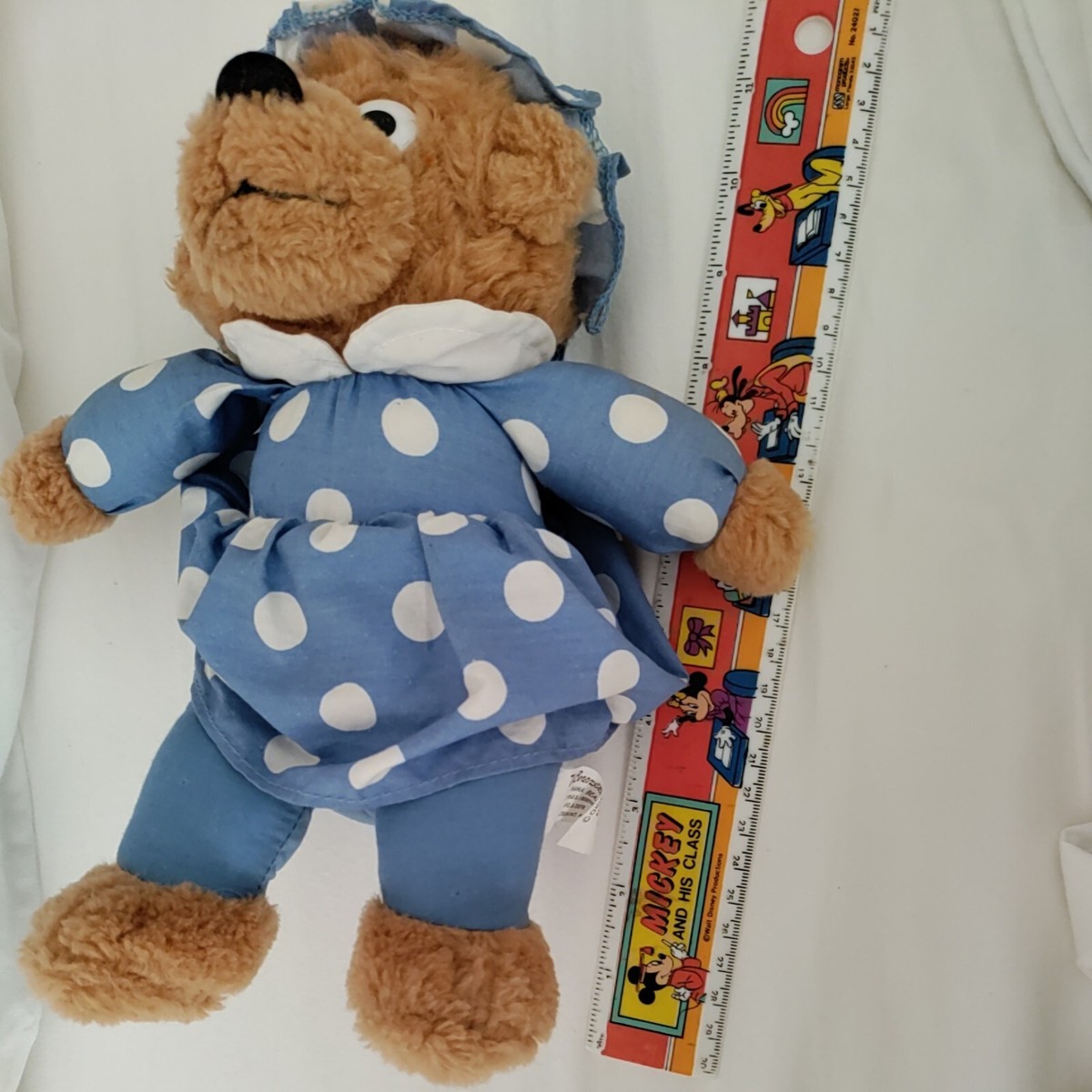 Vtg Berenstain Bears Plush 10" Mama Bear Stuffed Animal Blue Bonnet Dress  1996 | eBay