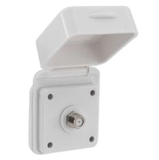 RecPro RV Cable TV Inlet Plate | Coaxial Antenna/Cable Connector