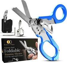 6-in-1 Multifunctional Trauma Shears – Premium Medical Shears for Nurses, EMTs,