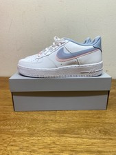 Nike Air Force 1 Lv8 GS Double Swoosh White Blue Pink Cw1574-100 Size 5 for  sale online | eBay