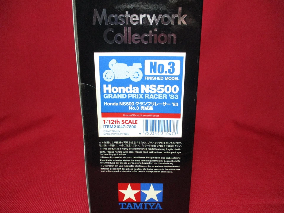 Freddie Spencer Honda NS500 WORLD CHAMPION '83 Tamiya Masterwork 1/12 Model Bike - Image 4 of 4