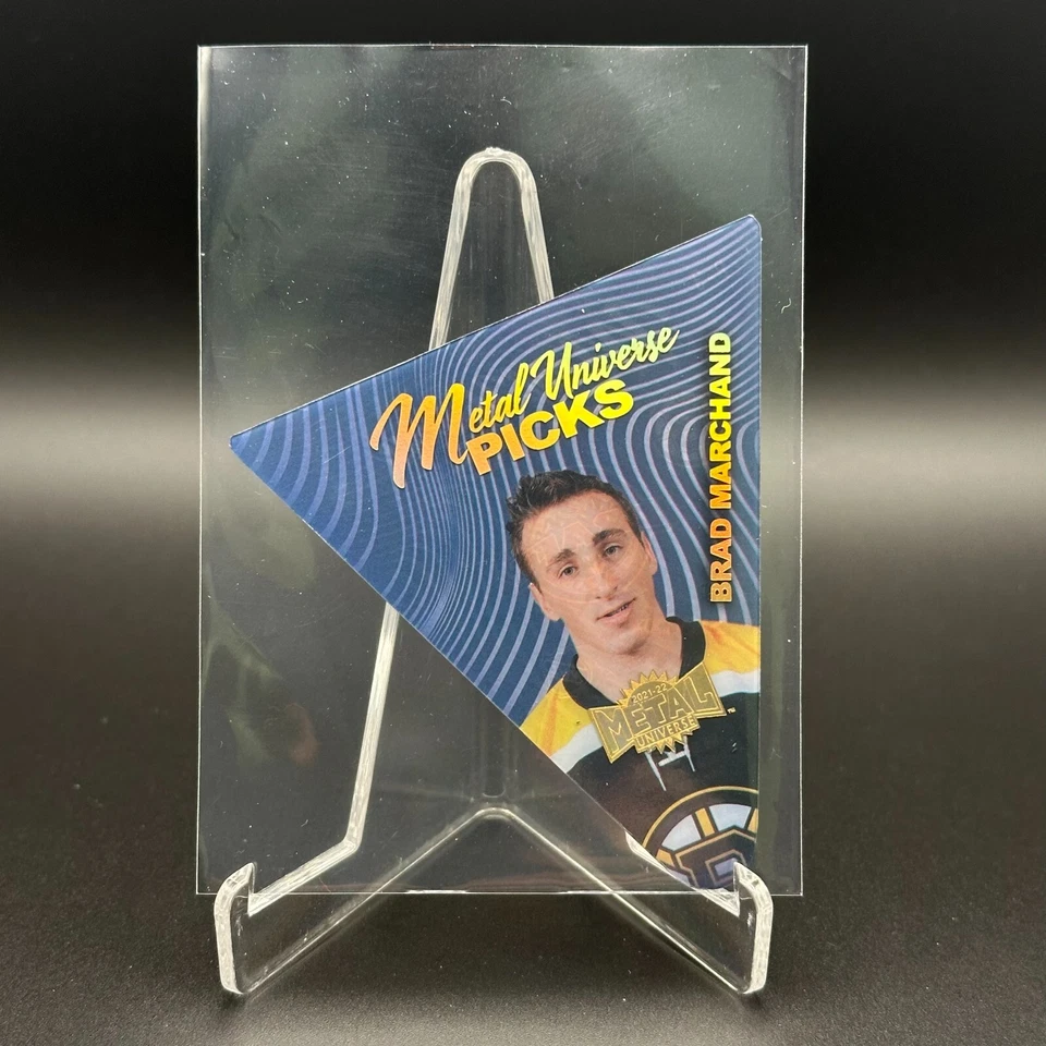 2021-22 SkyBox Metal Universe BRAD MARCHAND #P-3 Picks Acetate Spectrum /25 - Image 3 of 3