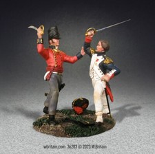W Britain - French Imperial Guard Officer and British 1st Foot Guards Off 36203