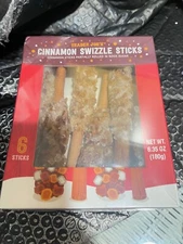 SEALED Trader Joe's Cinnamon Swizzle sticks 6 sticks 2/17/25(5A)