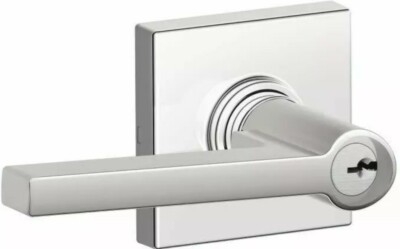 Schlage J54-SOL-COL Solstice Single Cylinder Keyed Entry Door - Chrome