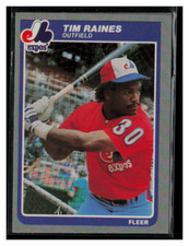 1985 Fleer #405 Tim Raines