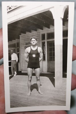 VINTAGE 1920'S PHOTO ALBERT AL WHITE 1924 GOLD MEDALIST OLYMPIC DIVER