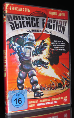 DVD SCIENCE FICTION CLASSIC BOX - 4 FILME - SPACE MUTINY + JUPITER INFERNO * NEU