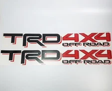 2 x TRD 4x4 OFF ROAD DECALS Toyota Tacoma Tundra Vehicle Vinyl Stickers Graphics