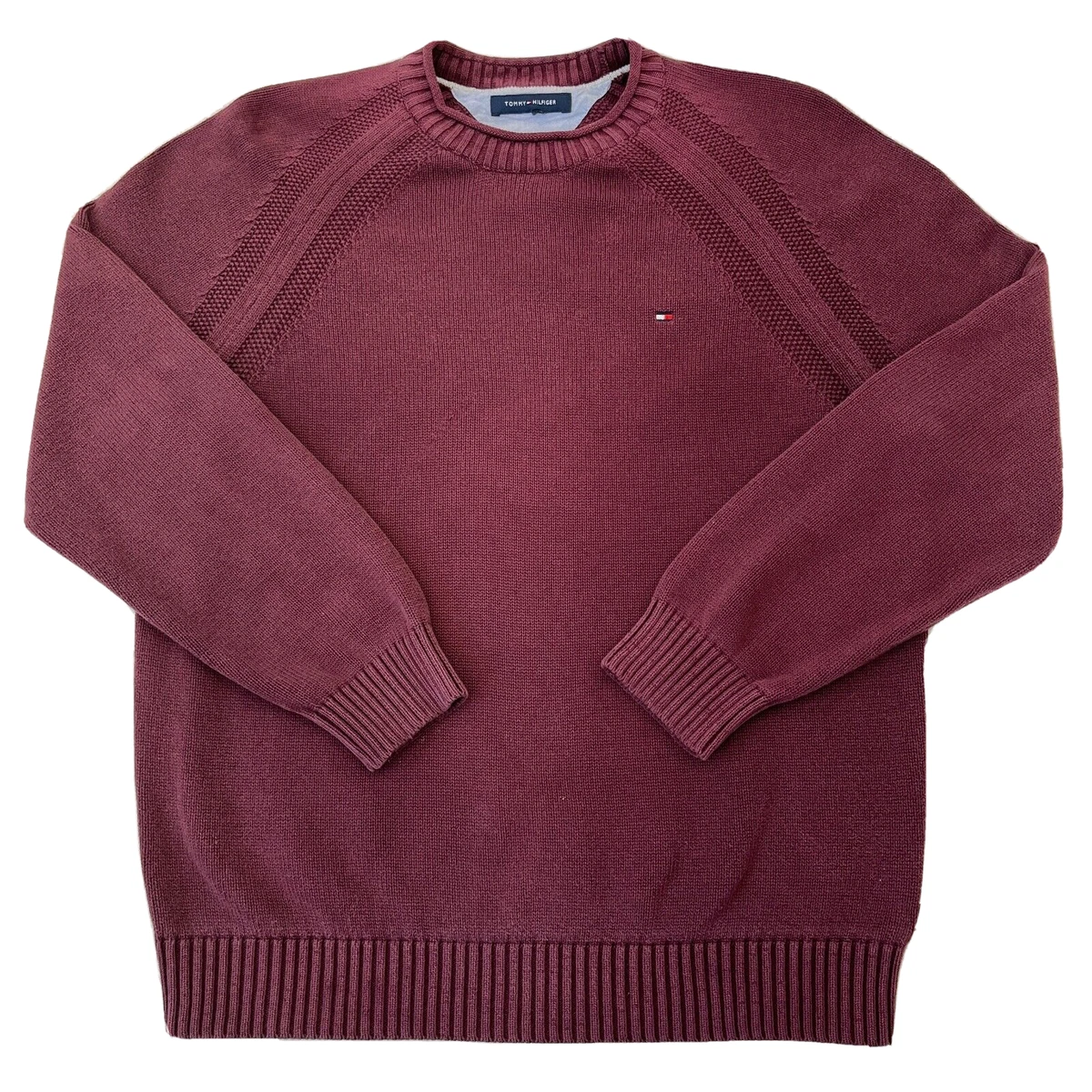 Burgundy tommy hilfiger sale sweater