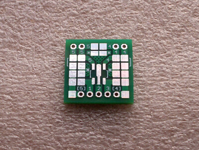 25x Adapterplatine SOT89-5 auf Raster 2,54mm (0.9) FR4 HALbf Grün