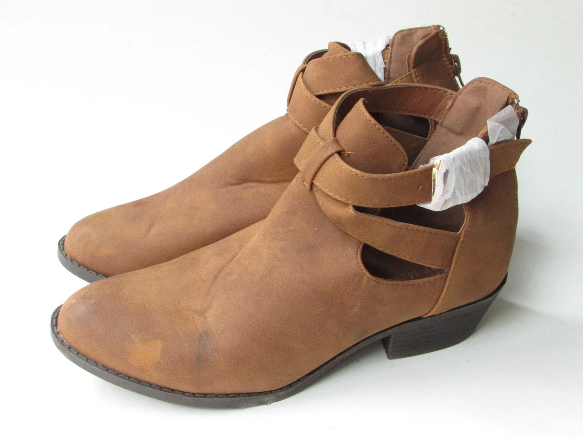 Top Moda Chase 1 Women s Buckle Booties Size 7.5