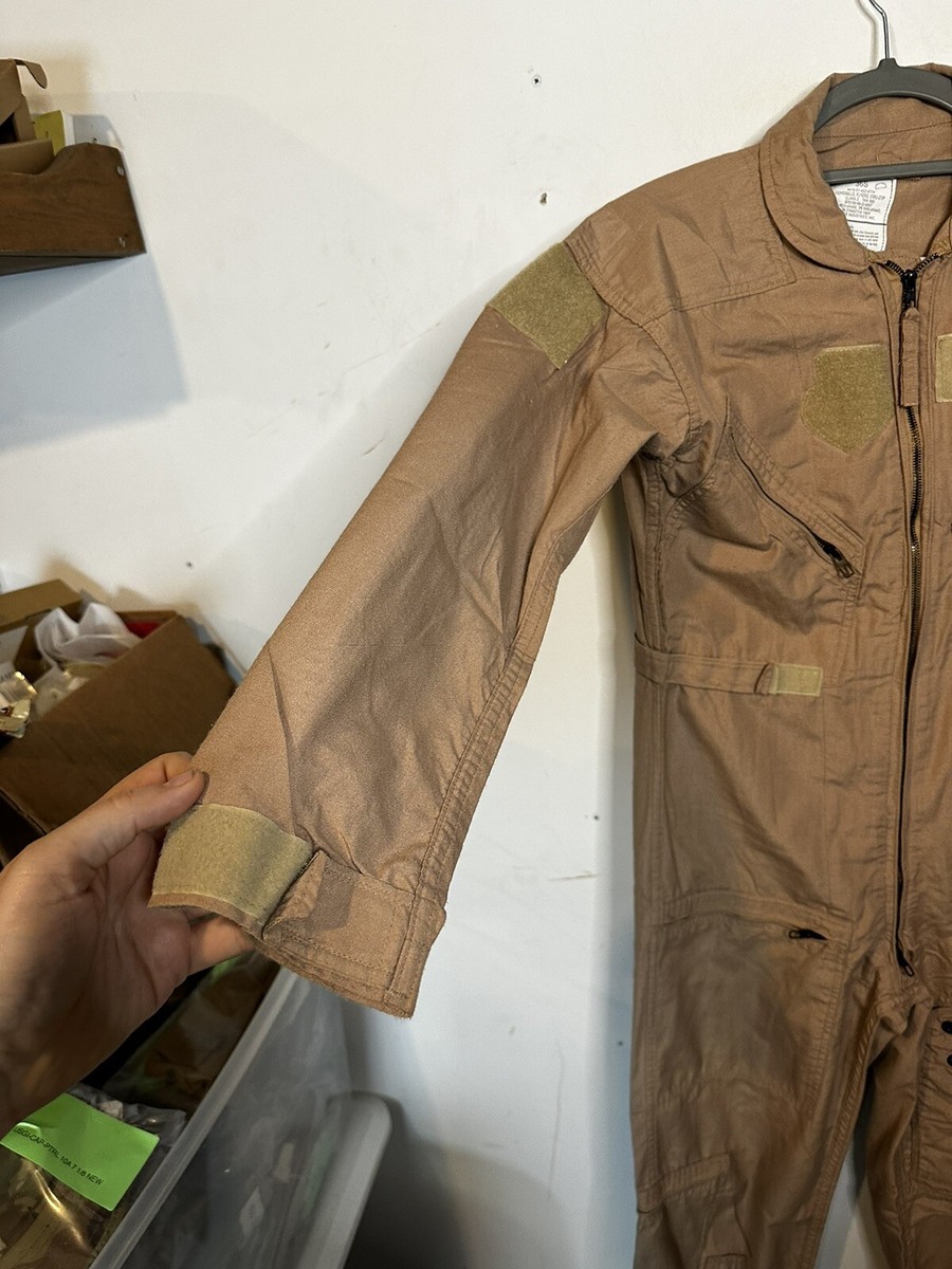 CWU-27/P フライトカバーオール 36S タン MILITARY 実物 新品 デッドストック 米軍 CWU-27/P フライヤーズ