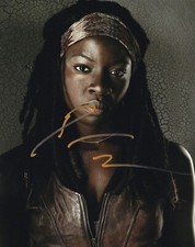 Danai Gurira signed autograph 20x25cm walking dead in person autograph COA