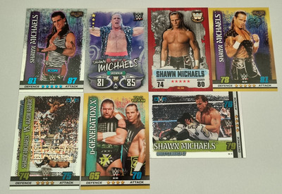 AEW NXT WWE Wrestling Performer Superstar Hall of Fame Card Lot - Shawn Michaels