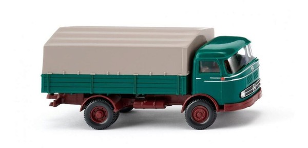 Wiking 043403 Mercedes-Benz Lp 321 (Typ Leichter Frontlenker) OpalgrüN, 1:87-image
