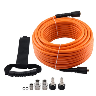 #ad 5800 PSI Pressure Washer Hose 100 Feet w M22 14mm to 3 8quot; Quick Connect Coupler $57.75