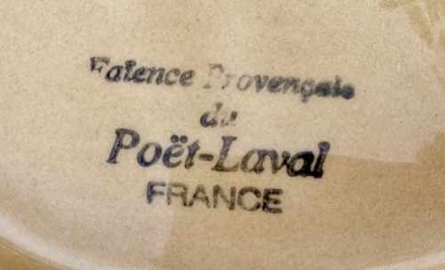 RARO ~ Plato de tapas de oliva vintage ~ Faience Provencale du Poet-Laval Francia ~ En muy buena condición - Imagen 6 de 6