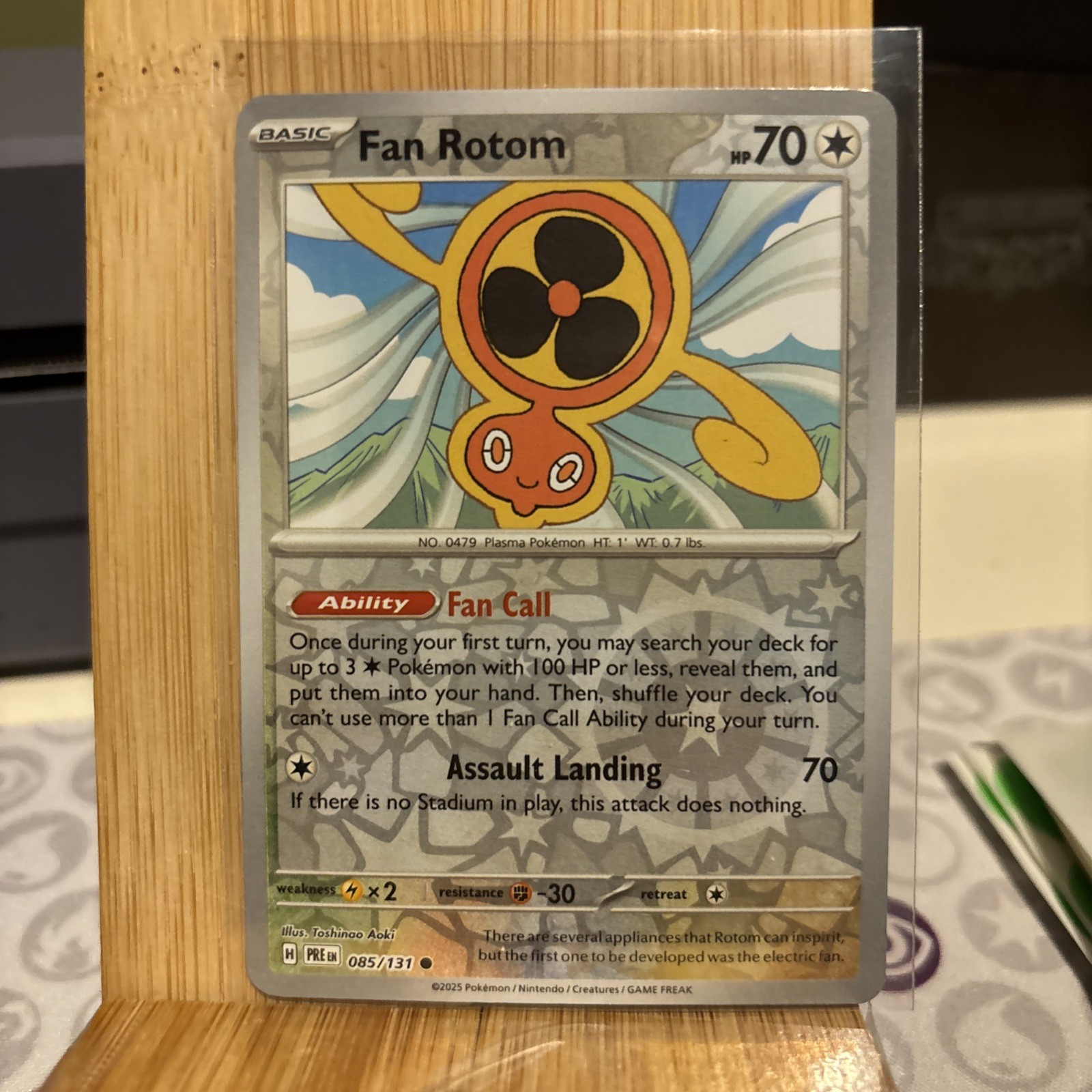 Fan Rotom 85/131 Common Reverse Holo Prismatic Evolutions Pokemon