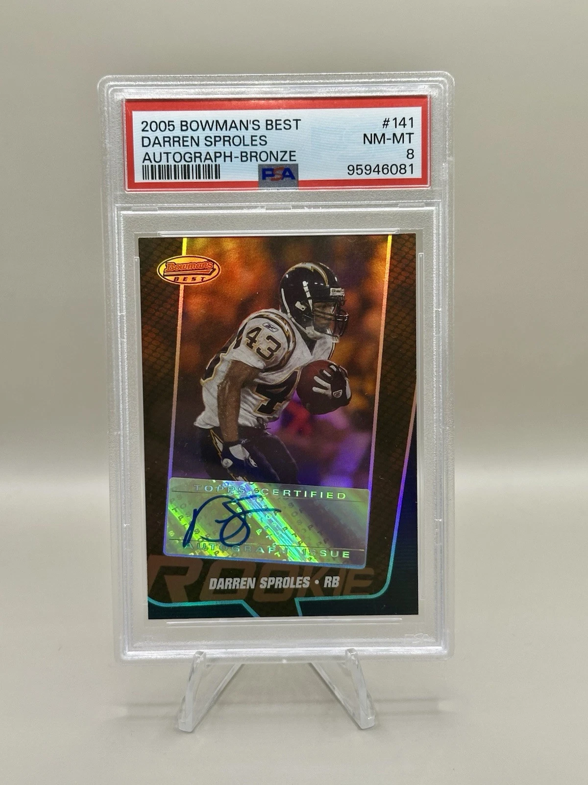 Darren Sproles Bowman's Best #141 Autograph-Bronze
