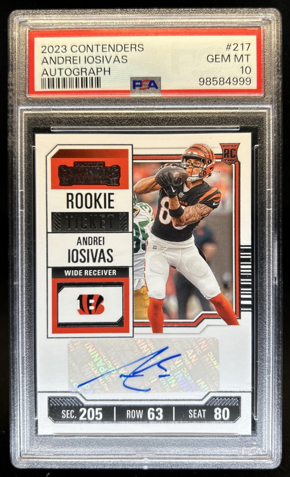 Andrei Iosivas Panini Contenders #217 Autograph
