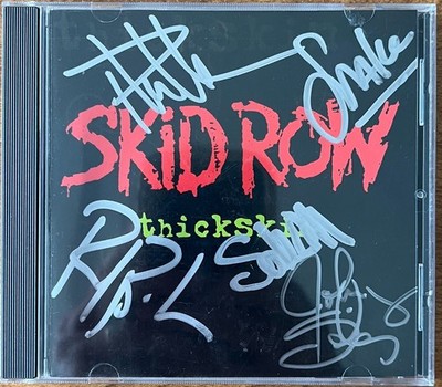Skid Row Band Autographed Signed Thickskin CD 5 Autographs Sebastian Bach!