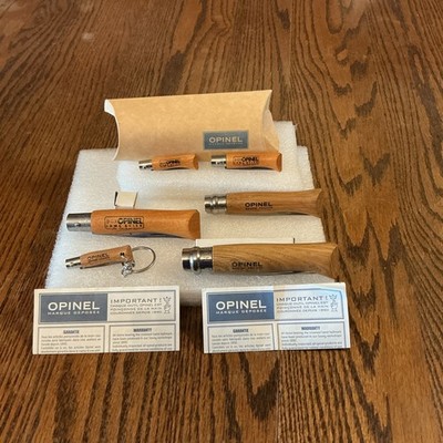 Lot /6 Opinel France Knives,2-#2 s,#3,#6,#7,#8,unused stored condition