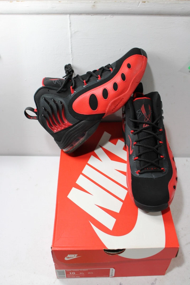 Nike Sonic Flight Black University Red for Sale | Authenticity