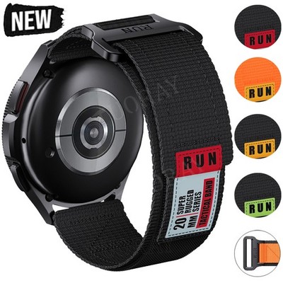 Rugged Nylon Armband für Samsung Galaxy Watch 3 4 5 6 7 FE Classic 40-44-45-47mm