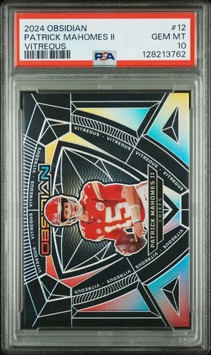 2024 Obsidian Patrick Mahomes II Vitreous No. 12 PSA 10