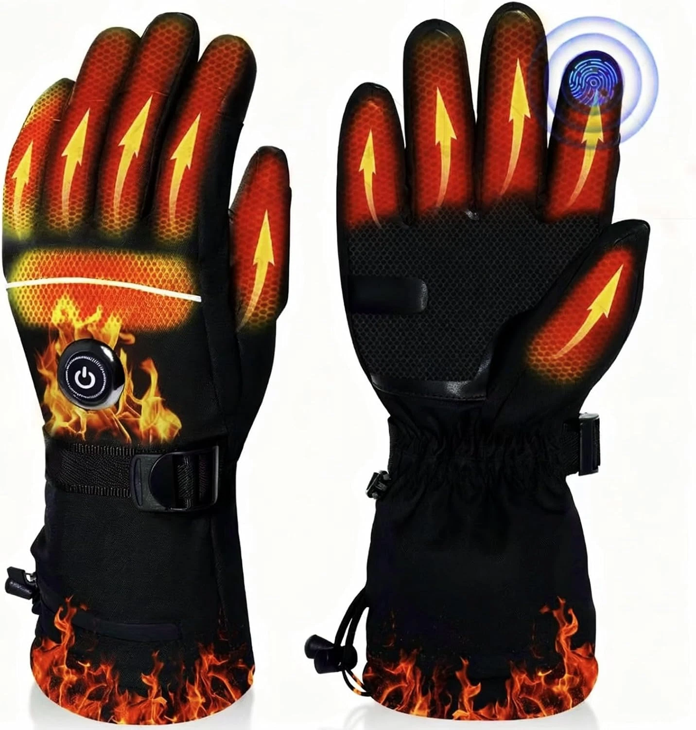 Rechargeable Waterproof Heated Gloves for Men & Women - Touchscreen Ready