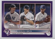2022 Topps Series 1 League Leaders Meijer Purple Gerrit Cole Chris Flexen 1l42