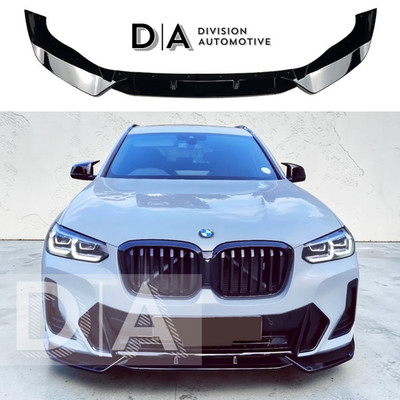 Für BMW X3 IX3 G01 G08 LCI Glanz Schwarz Front Splitter Lippe Kit Spoiler 2021-2024