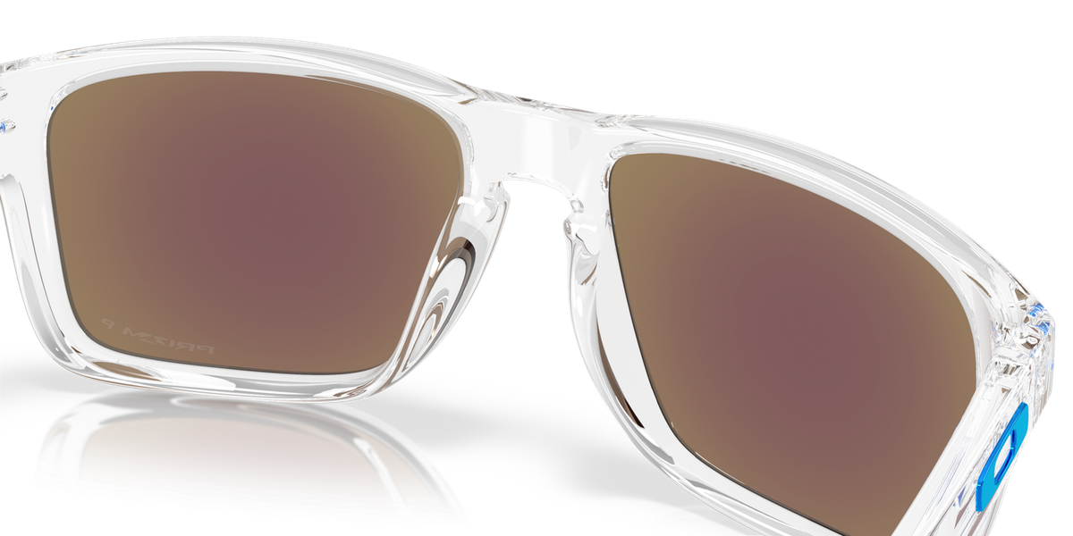 Oakley Holbrook XXL Polished Clear/Prizm Sapphire Polarized Men's