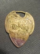 Antique  ** WWl Victory -- Navy, Workers **  Brass Watch Fob