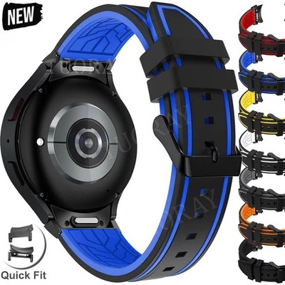 Für Samsung Galaxy Watch FE 7 6 5 40/44mm 5 Pro 4 Classic Silikon Armband Ersatz