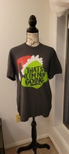 The Grinch"I'm Not Going" T Shirt Womens Sz S Grey Christmas Suess USA Made