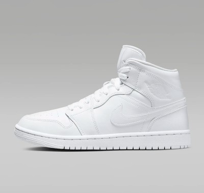 Nike Air Jordan 1 Mid Weiß Triple White DV0991-111 Sneaker Womens