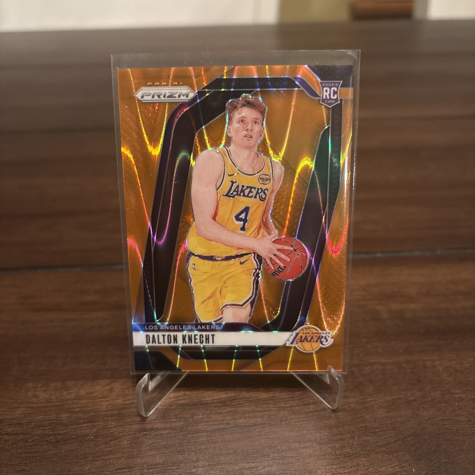 2024-25 Prizm Dalton Knecht #238 (RC) Orange Seismic Prizm /199