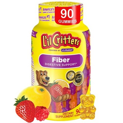 L il Critters Fiber Daily Gummy Supplement for Kids, for Digestive Support, B...