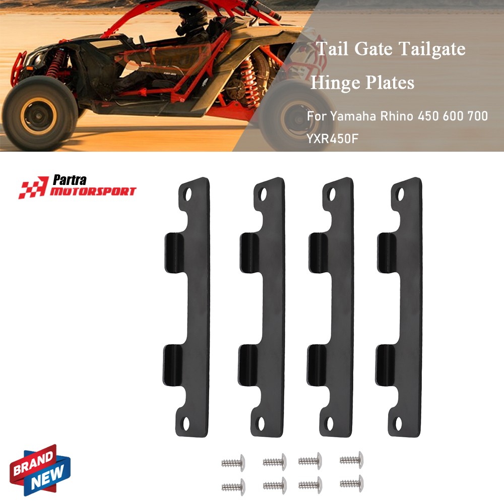 Tail Gate Tailgate Hinge Plates Kit For 2004-2007 Yamaha Rhino 660