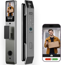 3D Face Recognition Smart Door Lock with Video Intercom, Tuya App Remote Access,