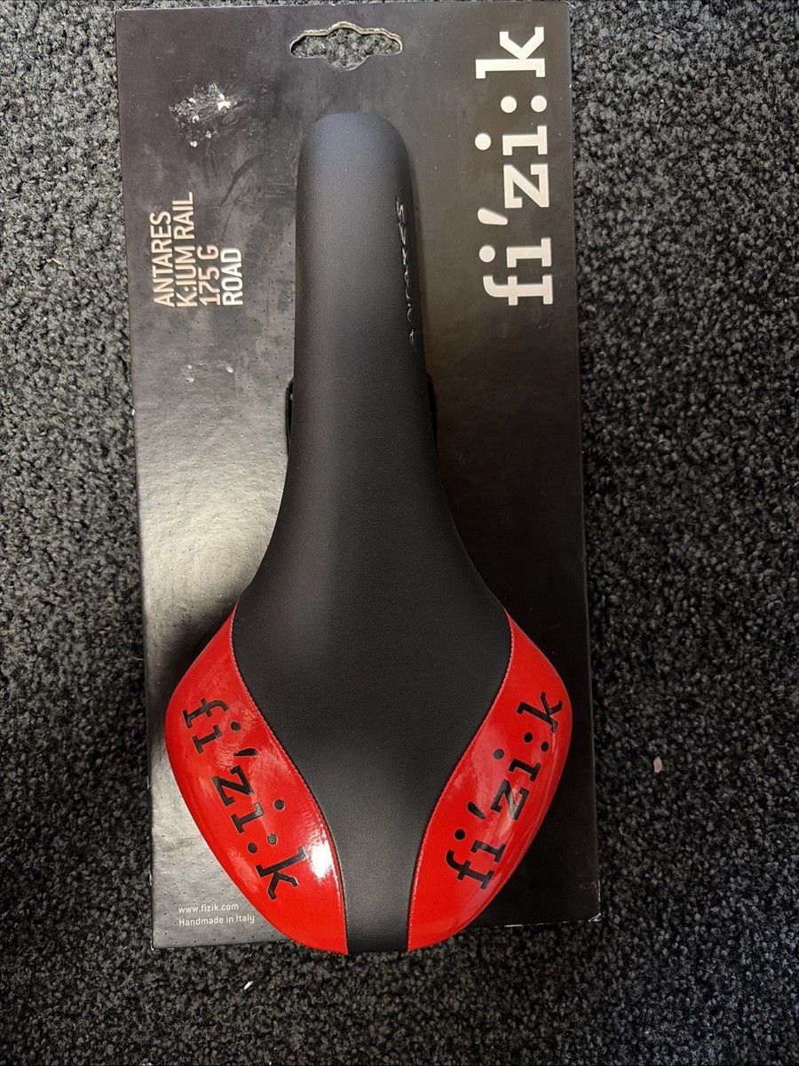 New Fizik Red And Black Antares Kium Rail Road Saddle | eBay