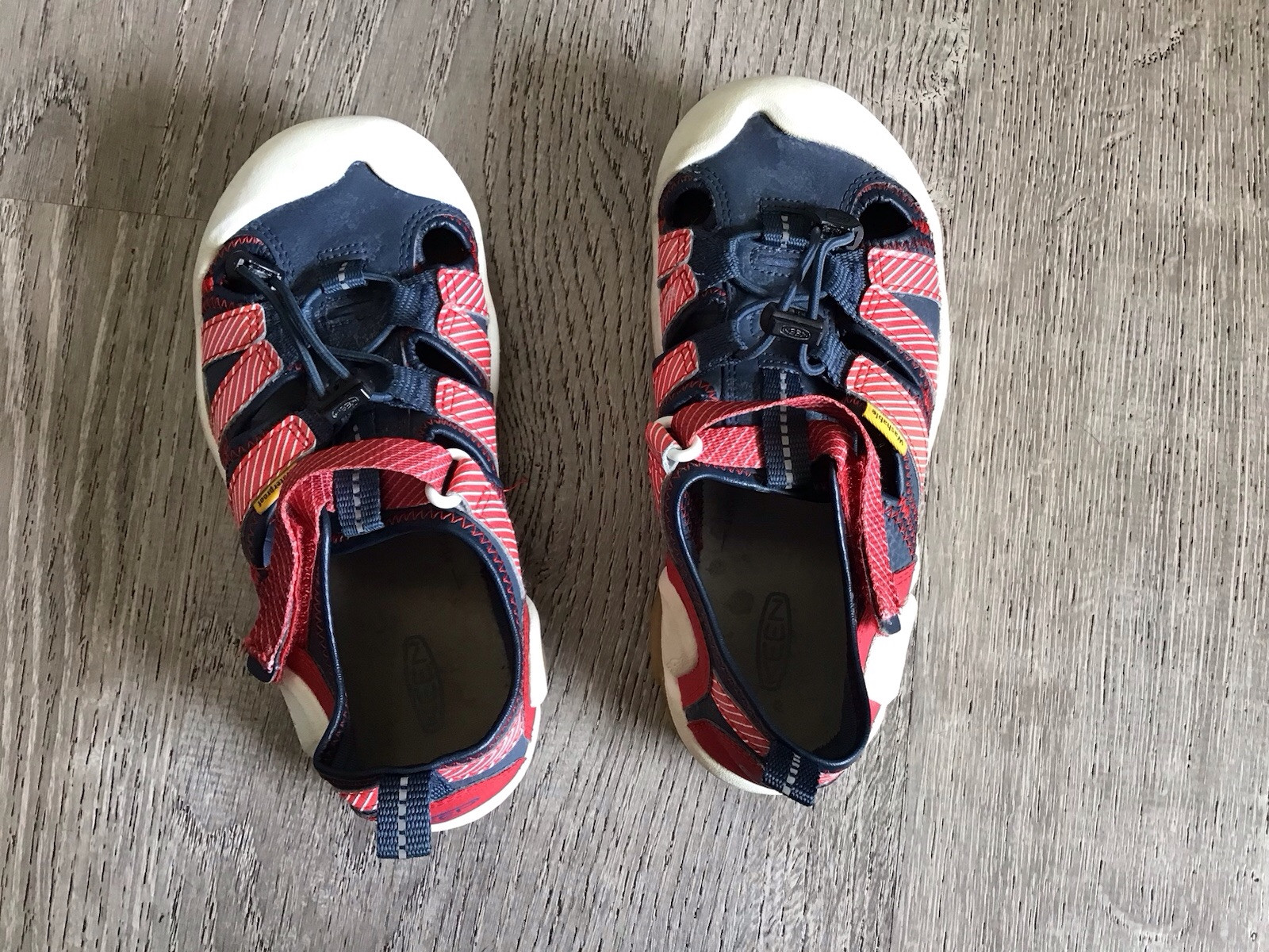 Keen Youth Kids Knotch Creek sandali acqua blu e rosso taglia 1 scarpe 1025639