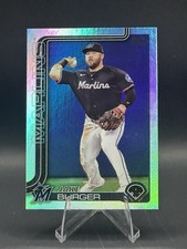 Topps 2025 Series 1 Jake Burger Rainbow Foil #330 Miami Marlins MLB Card