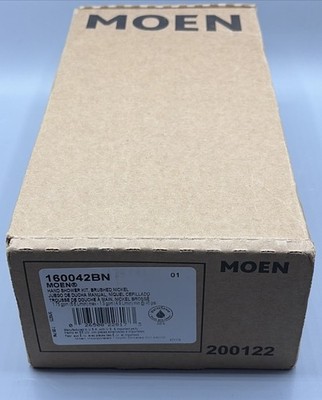  MOEN 160042BN Multi-Function Hand Shower with 4 Spray Patterns, Brushed Nickel 