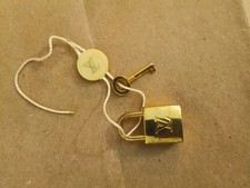 Rare LOUIS VUITTON PadLock Lock  Key Used READ DESCRIPTION 