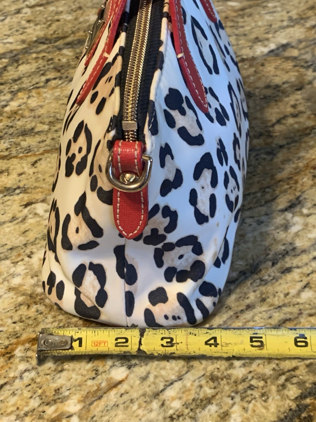 Dooney And Bourke Small  Leopard Print Ruby Cross… - image 5