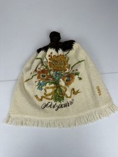 Vintage Hanging Kitchen Towel Crocheted Top Potpourri Harvest Cottage