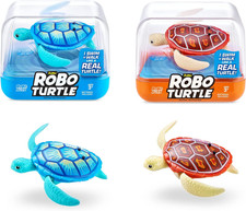 Robo Alive Robo Turtle Robotic Swimming Turtle Orange  Blue by ZURU Water Act